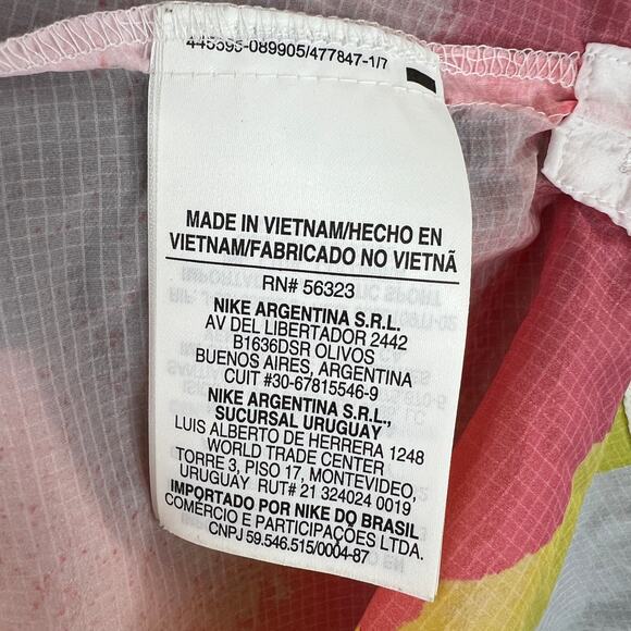 NIKE Repel Crew Long Sleeve Printed Packable Popover Running Jacket Size S - Picture 8 of 9